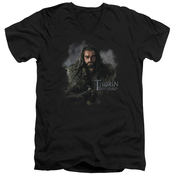 The Hobbit Thorin Oakenshield Adult V Neck T-Shirt The Hobbit Thorin Oakenshield Adult V Neck T-Shirt